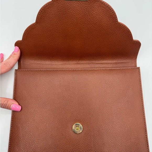 Vintage Yves Saint Laurent Brown Leather Wallet - Picture 3 of 4